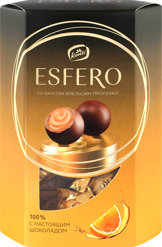 Конфеты Esfero из молочного шоколада Апельсин и просекко 186 г