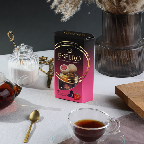 

Конфеты Esfero из белого шоколада Клубника и базилик 186 г