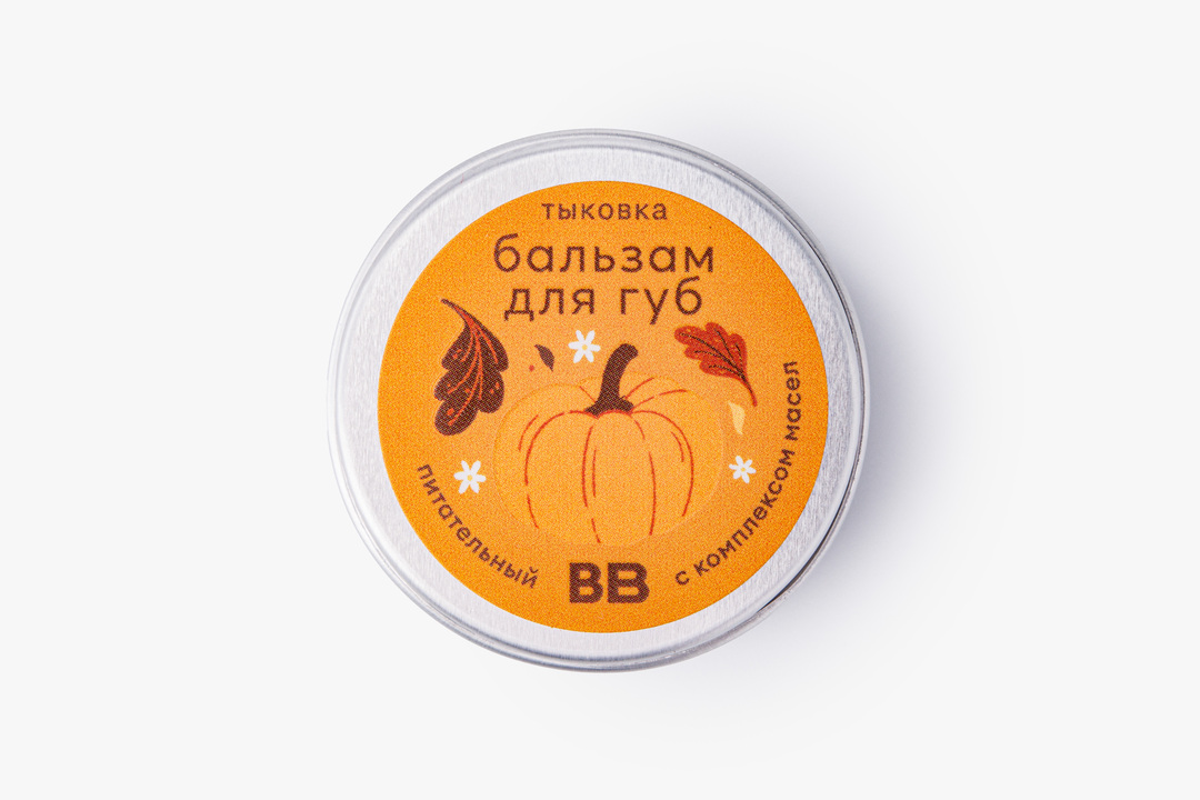 

Бальзам для губ питательный ВкусВилл Тыковка с комплексом масел 10 мл