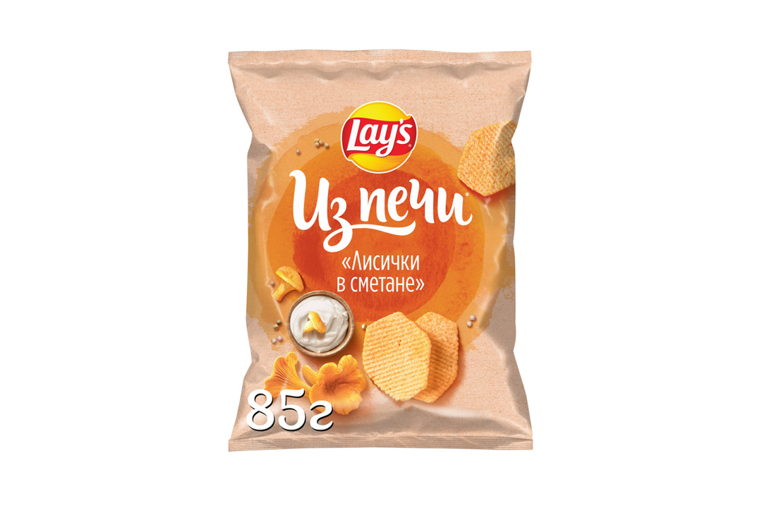 

Картофельные чипсы Lay's из печи лисички в сметане 85 г
