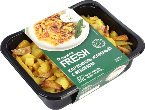 

Картофель Лента Fresh жареный с беконом 300 г