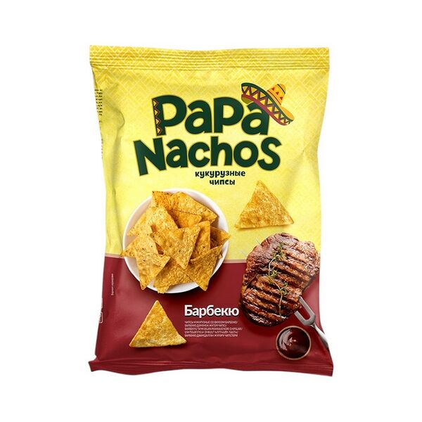 Чипсы кукуруз Рapa Nachos со вк барбекю 75г
