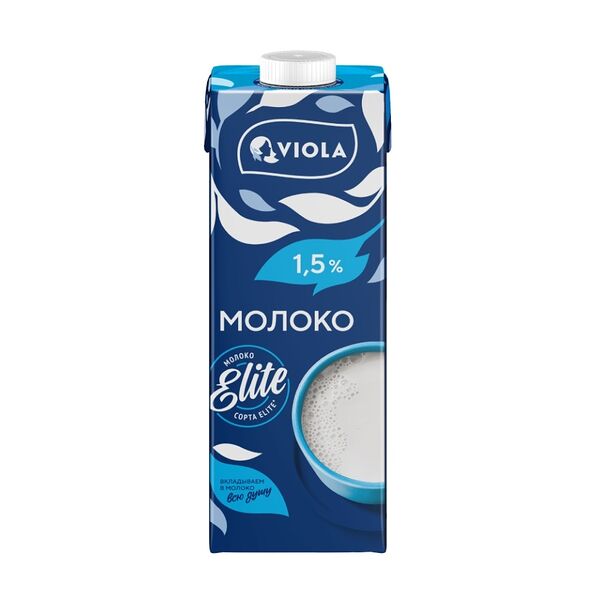 Молоко Viola стерилизованное 1.5%, 973 мл