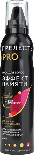 

Мусс для волос Прелесть Pro Professional Эффект памяти 160 мл