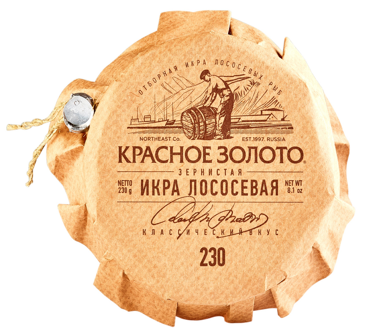 

Икра Красное Золото красная лососевая зернистая 230 г