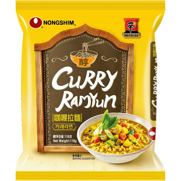 Лапша Nongshim Curry Ramyun быстрого приготовления 116 г