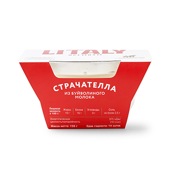 

Сыр Litaly Страчателла По-Итальянски из буйволиного молока со сливками 50% 150 г