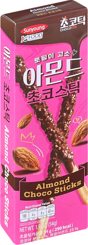 

Печенье Sunyoung Палочки шоколадные с миндалем 54 г