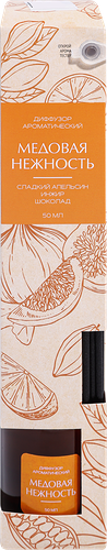 Аромадиффузор Homeclub Медовая нежность с палочками и пробником аромата 50 мл