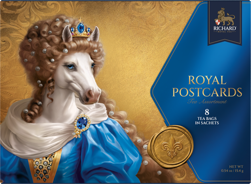 

Чайное ассорти конверт Richard Royal Postcards 8 пакетиков 15.4 г дизайн в ассортименте