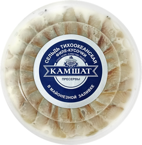 

Пресервы Камшат из филе сельди в майонезе 180 г