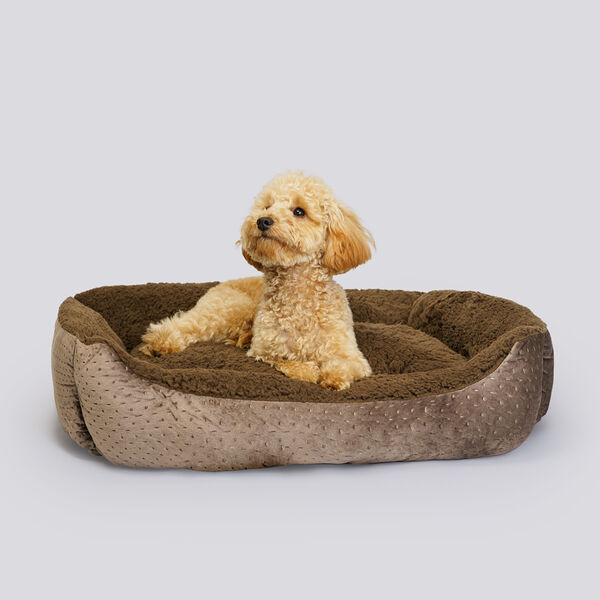 Лежак Petmax 70х60 см коричневый