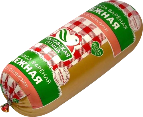 

Колбаса вареная Глазовская птица Нежная со сливками вес