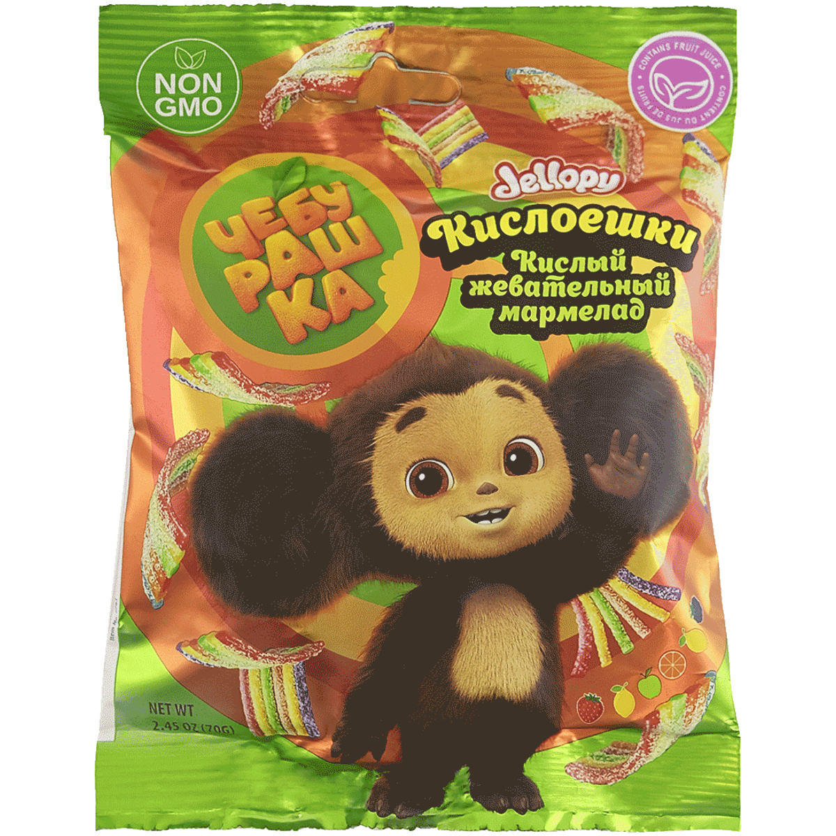 

Мармелад кислый Чебурашка Кислоешки 70 г