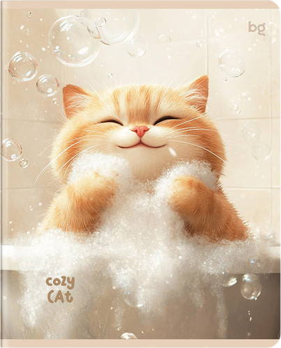 

Тетрадь BG Cozy cat 48л, А5, клетка, выборочный лак, 1 шт. в ассортименте