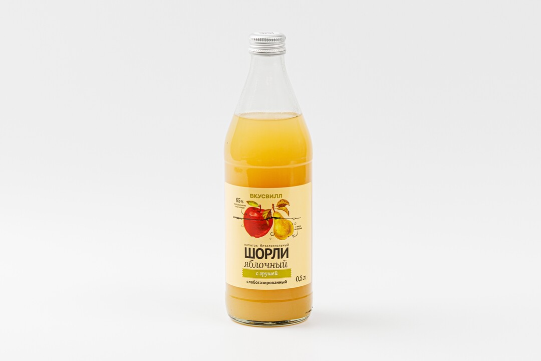 

Напиток ВкусВилл Шорли яблочный с грушей 0.5 л