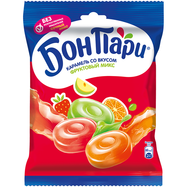 Леденцы Бон Пари Фруктовый микс 75 г