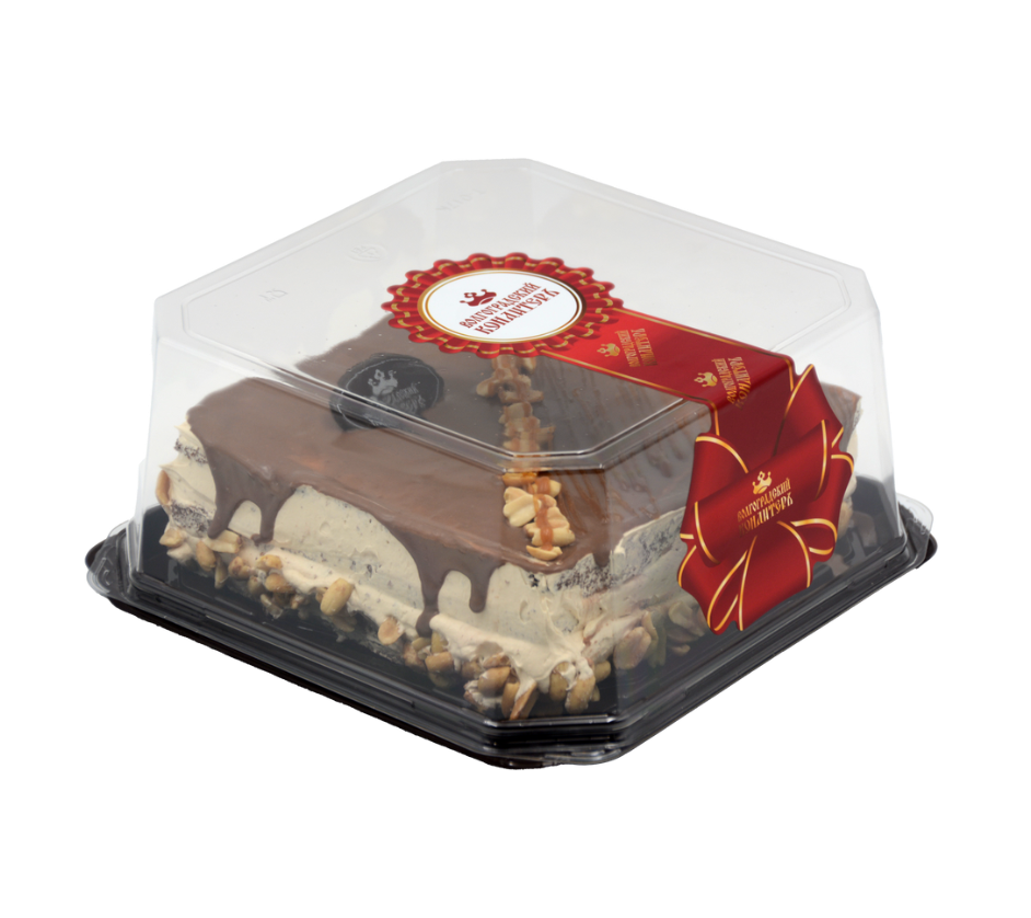 

Торт бисквитный Волгоградский кондитеръ Шоколадно-ореховый охлажденный 780 г