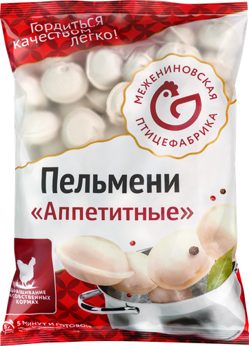 

Пельмени Межениновская птицефабрика Аппетитные 1 кг