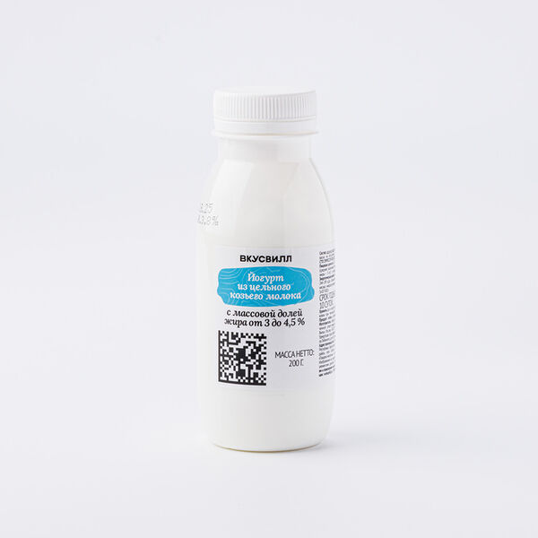 Йогурт ВкусВилл из цельного козьего молока 3-4,5%, 200 г