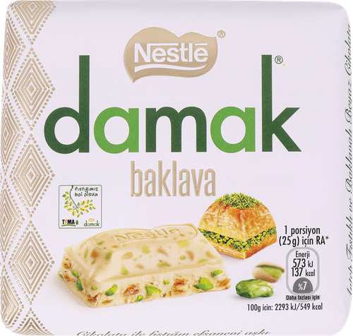 

Плитка шоколадная Nestle Damak Baklava с орехами 60 г
