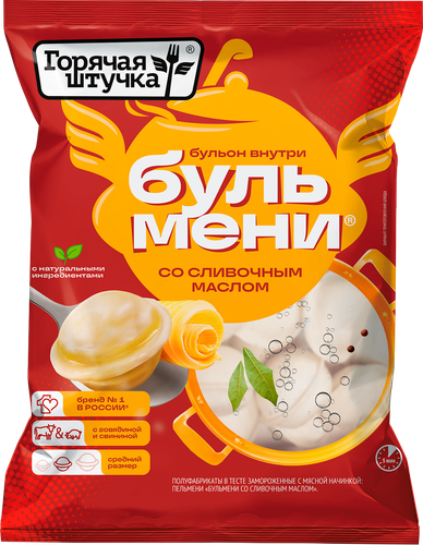 

Пельмени Горячая штучка Бульмени со сливочным маслом 400 г