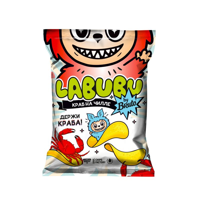 

Чипсы картофельные Bruto Labubu Краб на чилле 75 г