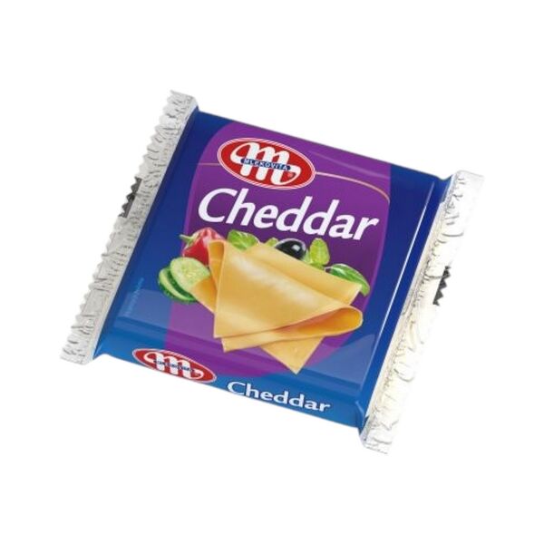 Сыр плав Чеддер Млековита  тост слайс 49% 130г в мяг уп