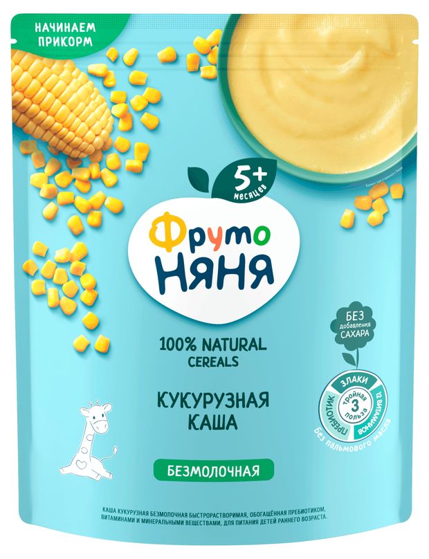 

Каша Фрутоняня кукурузная безмолочная с 5 месяцев 180 г