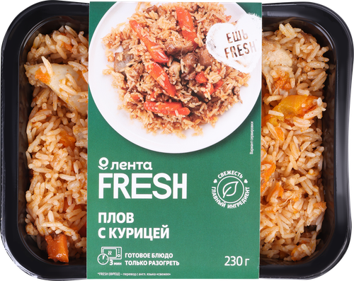 

Плов с курицей Лента Fresh 230 г