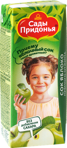 

Сок Сады Придонья Kids Яблоко прямого отжима с мякотью с 4 месяцев 200 мл