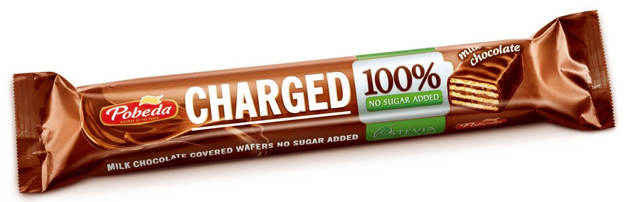 

Батончик шоколадный Победа вкуса Charged Молочный шоколад без сахара 45 г