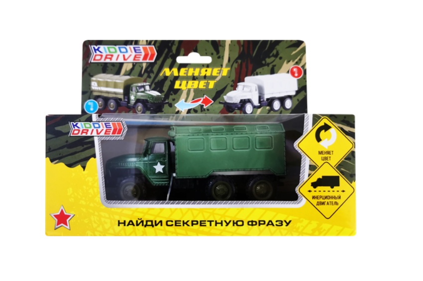 

Игрушка Kiddie Drive Грузовик военный с функцией изменения цвета в ассортименте
