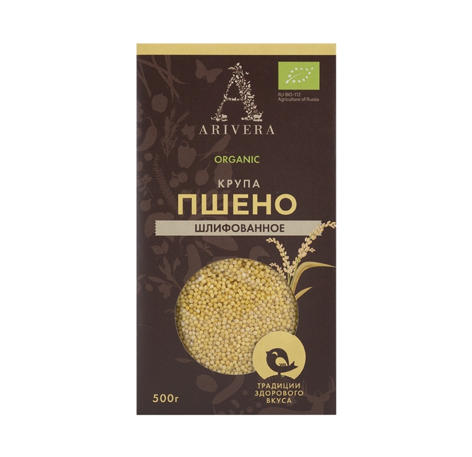

Пшено Arivera Organic шлифованное 500 г