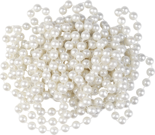 

Украшение елочное Homeclub Бусы 10 мм x 5 м жемчужный