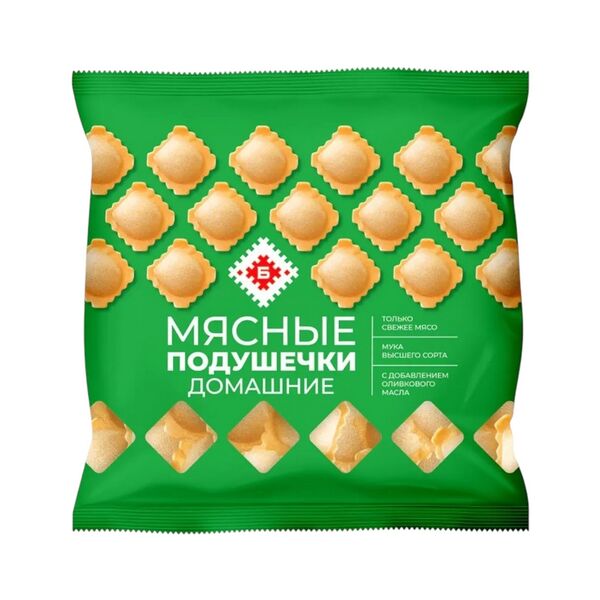 П/ф в тесте мясн Мясные подушечки домашние зам 430г