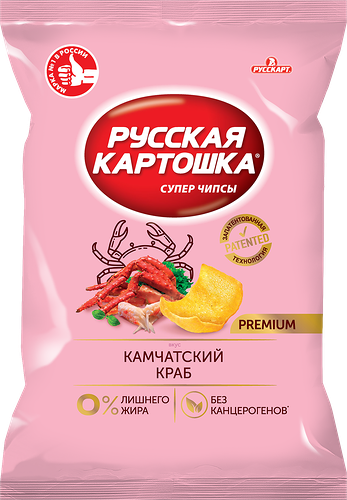 Чипсы Русская картошка картофельные камчатский краб 230 г