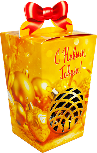 

Подарок новогодний КФ Пермская Бантик золотой 300 г