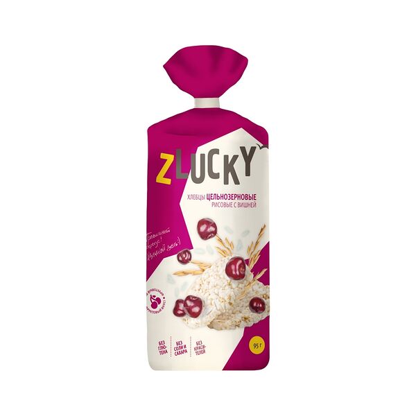 Хлебцы рисовые Zlucky с вишней круг 95г