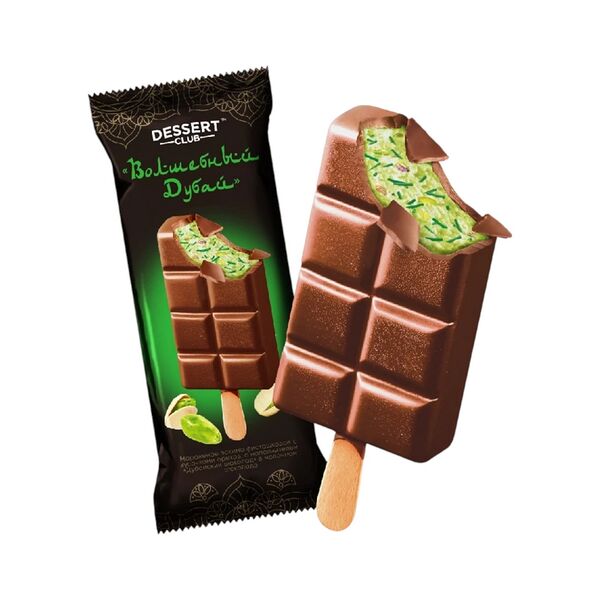 Мороженое Эскимо слив с фисташковым нап Волшебный Дубай Dessert Club 8% 70г