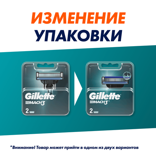 

Сменные кассеты Gillette Mach3 2 шт.