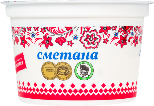 

Сметана Молочные продукты из Березовки 25% ГОСТ, без змж 180 г