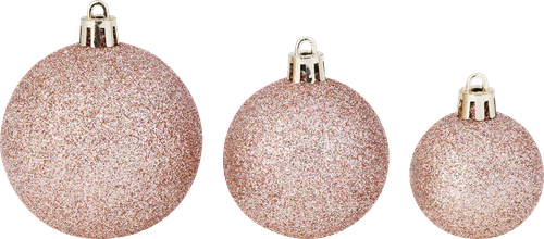 

Набор шаров елочных Homeclub разного размера ягодный 30 шт