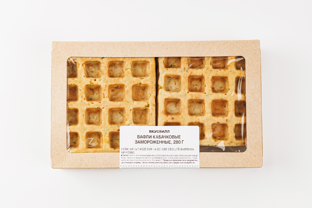 

Вафли ВкусВилл кабачковые замороженные 280 г