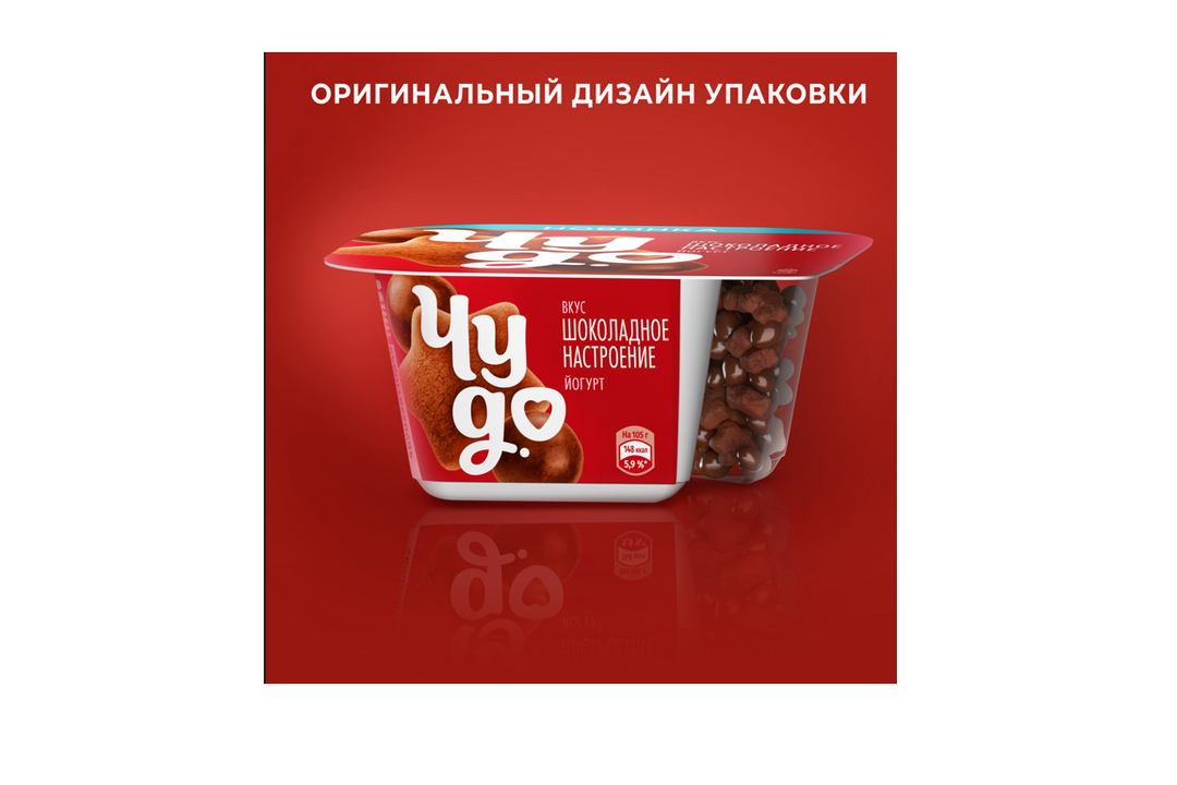 

Йогурт Чудо Шоколадное настроение с хрустящими насыпками-шариками 4% 105 г