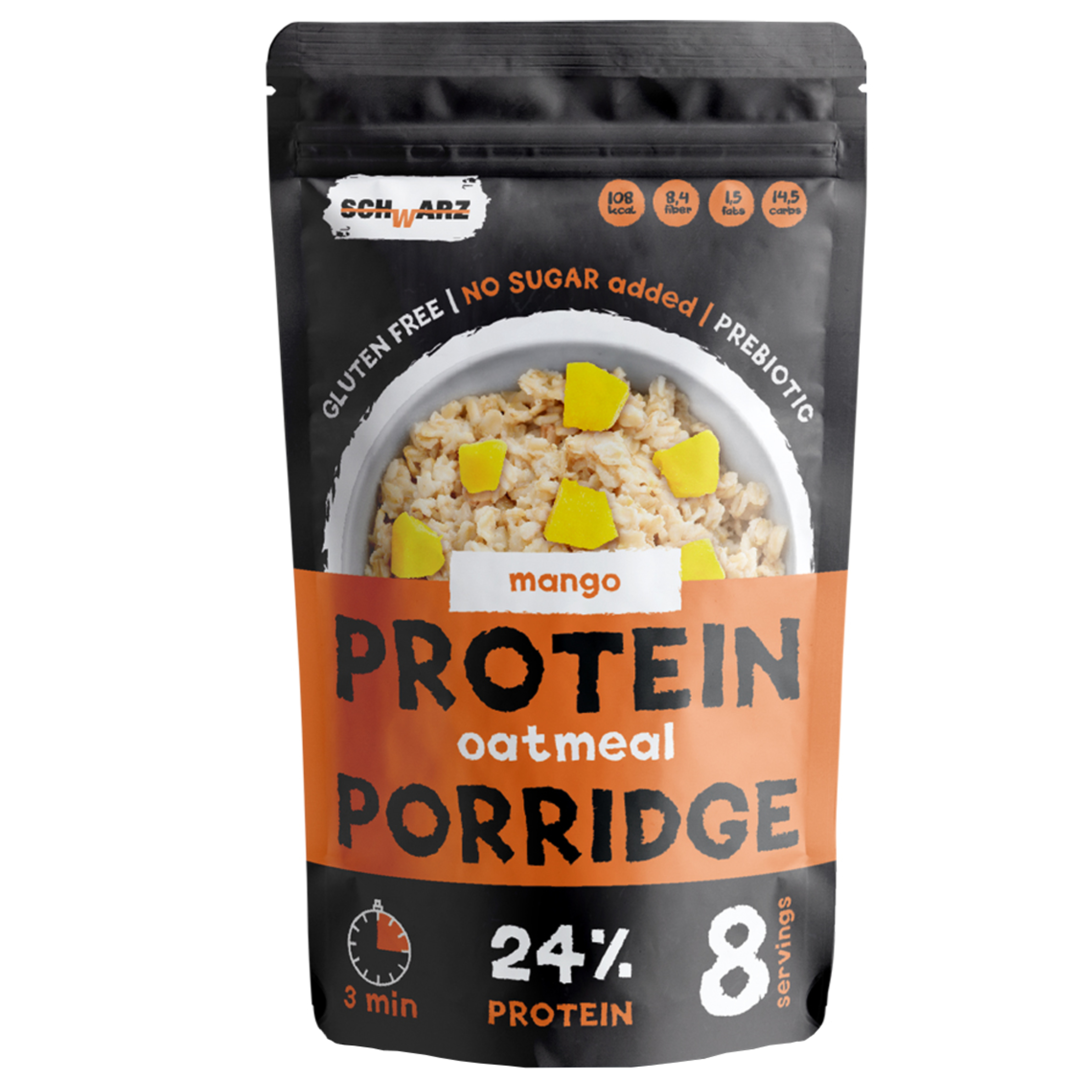 

Каша Schwarz с протеином овсяная манго 280 г