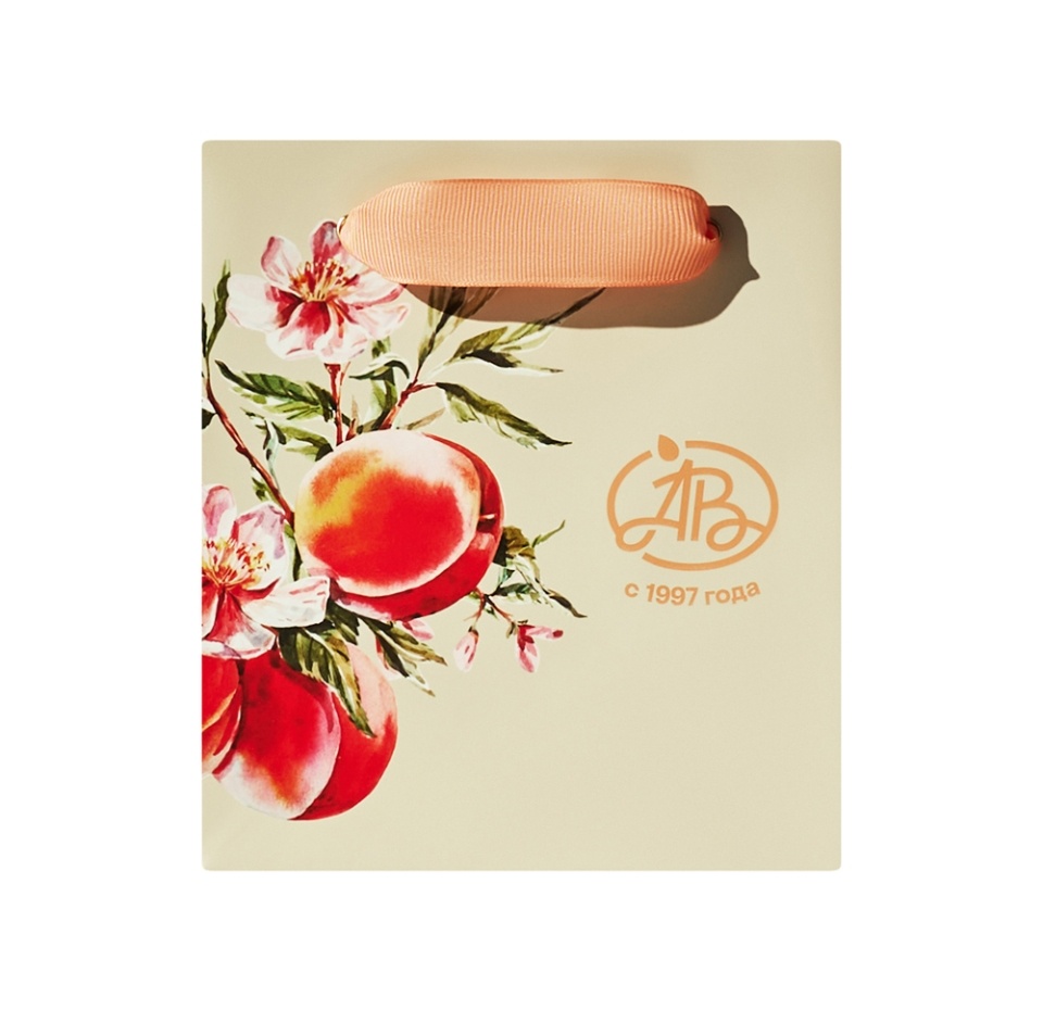 

Пакет подарочный Азбука вкуса Фруктовая коллекция Персик S 15х17х10 см