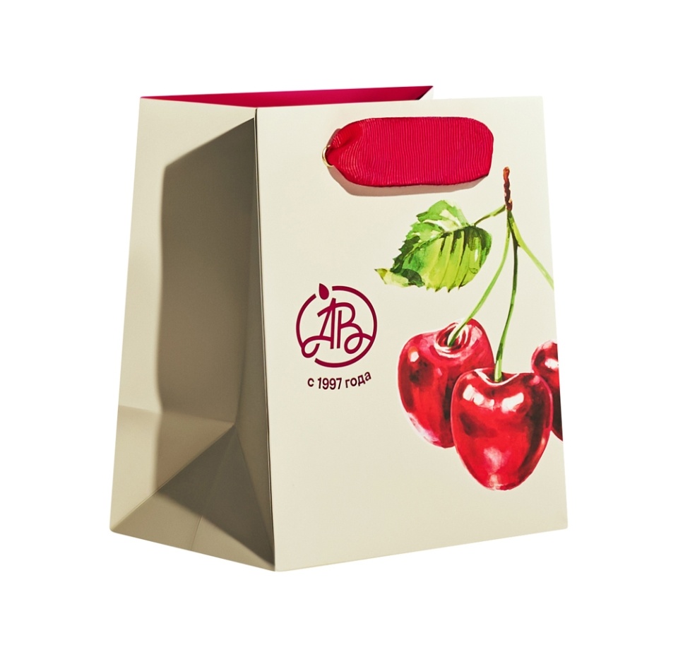 

Пакет подарочный Азбука вкуса Фруктовая коллекция Вишня S 15х17х10 см