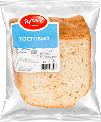 

Хлеб Ярхлеб Тостовый нарезка 120 г