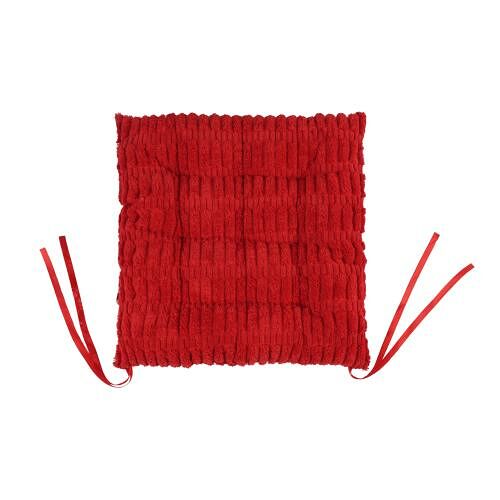 Подушка-сидушка новогодняя красная 38x38 см